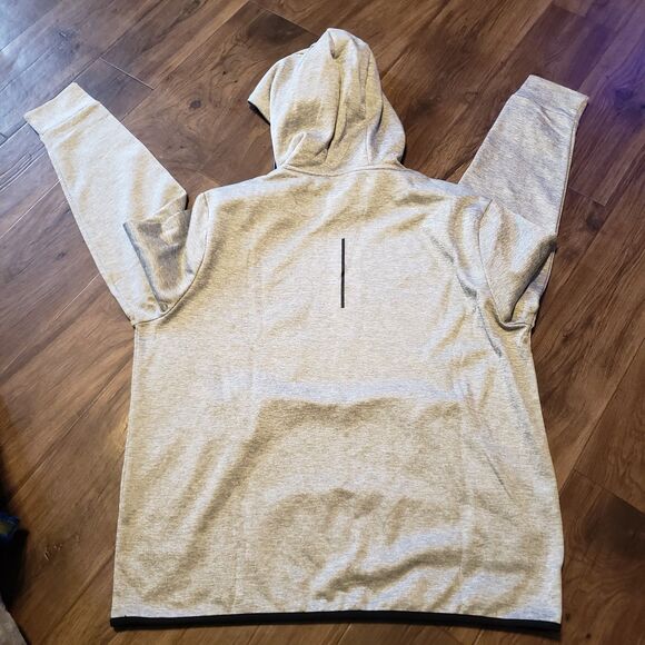 Xersion NWT Men's Gray  Quick Dry Fleece 1/4 Zip Hoodie Sz L - Picture 4 of 5